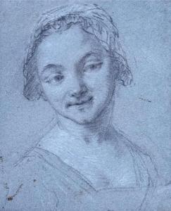 WATTEAU DE LILLE Louis Joseph 1731-1798,Portrait einer jungen Dame,Zofingen CH 2022-11-26