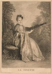 WATTEAU Jean Antoine 1684-1721,La Finette Tiré du cabinet de Monsieur Massé,Rieunier FR 2018-06-27