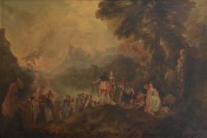 WATTEAU Jean Antoine 1684-1721,The Pilgrimage to the Island of Cythera,Bonhams GB 2007-10-31