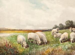 WATTS A,SHEEP GRAZING IN SPRING,1911,McTear's GB 2012-08-14