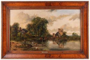 WATTS Frederick William 1800-1862,The Ferry,Dawson's Auctioneers GB 2023-04-27