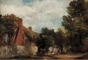 WATTS Fredrick Waters 1800-1862,Farmhouse at Hill's Crest, East Bergholt,Christie's GB 2002-03-07