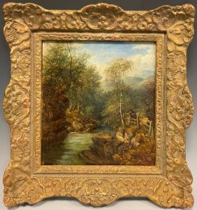 WATTS J.,A mountain stream,19th century,Bamfords Auctioneers and Valuers GB 2023-08-09