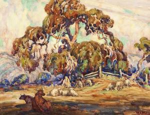 WATTS William Clothier 1869-1961,Pastoral scene with cattle,John Moran Auctioneers US 2014-10-21