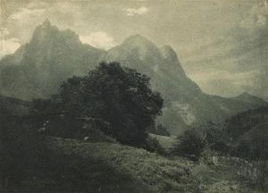 WATZEK HANS 1843-1908,Mountain landscape,1900,Lempertz DE 2017-12-01
