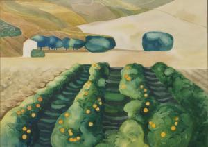 WAUGH ERIC 1929,Landscape in the south of France,1977,Rosebery's GB 2017-05-20