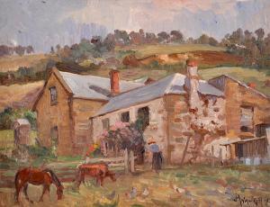 WAUGH Hal 1860-1941,Old Cottage on the Huon Road, Hobart,1921,Elder Fine Art AU 2019-03-31