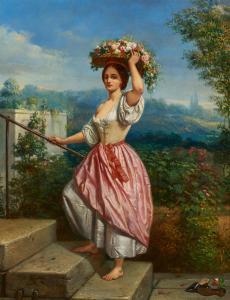 WAUTERS Charles Augustin 1811-1869,The Roman Lady,Van Ham DE 2023-05-15