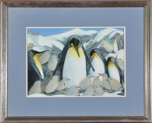 WAWRO Richard 1952-2006,Penguin Colony on South Sandwich Islands,Anderson & Garland GB 2016-08-09