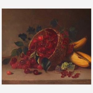 WAY Andrew John Henry,Still Life with Bananas and Cherries in an Overtur,1860,Freeman 2022-06-05