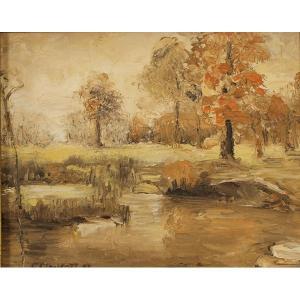 WAYCOTT E,Hoosier landscape,Ripley Auctions US 2012-03-24