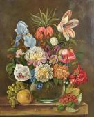 WAYMAN R 1900,Still Life of Flowers in a Glass Vase,John Nicholson GB 2017-03-29