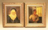 WAYNE DOWNS Jerry 1934,PAIR OF PORTRAITS,Slawinski US 2022-03-31