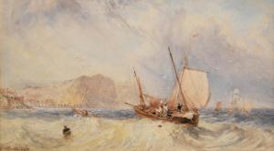 WEATHERILL George 1810-1890,Fishing boats off a bay,Tennant's GB 2024-03-16