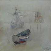 WEATHERILL Sarah Ellen 1836-1920,Whitby Fishing Cobble with the Swing B,1864,David Duggleby Limited 2011-03-07
