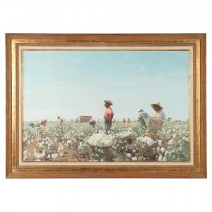 WEAVER Arthur 1918-2008,Picking Cotton in Texas,1955,Leland Little US 2021-06-12