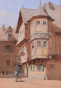 WEAVER Herbert Parsons 1872-1945,Oldest Inn in Lorraine, France,Halls GB 2023-10-04