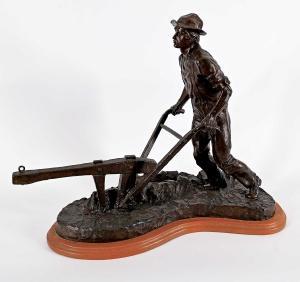 WEAVER John Barney 1920-2012,Untitled - Plowing [Pioneer Series] #3/40,Levis CA 2023-11-05