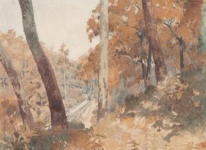Webb Archibald Bertram 1887-1944,A FOREST BRIDGE,GFL Fine art AU 2023-05-23
