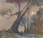 Webb Archibald Bertram 1887-1944,FULL MOON NOCTURNE,GFL Fine art AU 2023-05-23