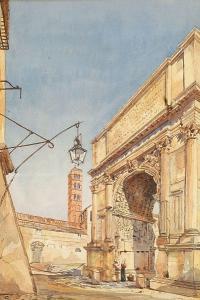WEBB Aston 1849-1930,'the cathedral of palermo' and 'the arch of titus, rome',Bonhams GB 2006-04-03