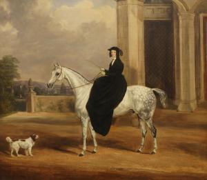 WEBB Byron 1846-1866,An elegant lady on a dapple grey horse,Rosebery's GB 2017-03-29
