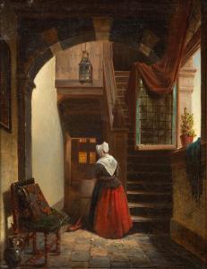 WEBB Charles Meer 1830-1895,A Tribute to Vermeer,1889,Hindman US 2024-02-21