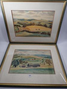 WEBB Clifford 1900,two landscapes,Smiths of Newent Auctioneers GB 2023-01-05