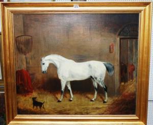 WEBB Edward Walter 1810-1851,A grey hunter in a stable,1835,Bellmans Fine Art Auctioneers 2017-03-07