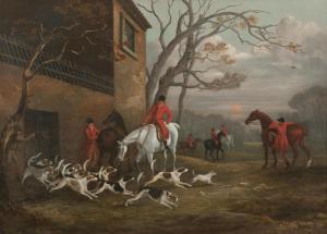 WEBB Edward Walter 1810-1851,Releasing the Hounds,Bonhams GB 2015-10-14