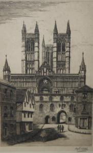 WEBB Harry George 1882-1914,Lincoln Cathedral,Cuttlestones GB 2019-03-14