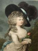 WEBB John Cother 1855-1927,A Gainsborough Lady,Keys GB 2012-05-11