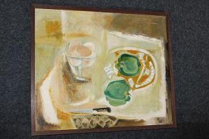 WEBB Marjorie 1903-1978,still life with eggs and green peppers,Henry Adams GB 2017-04-12