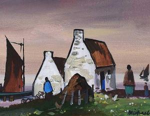 WEBB Michael,EVENING LIGHT, DONEGAL,Ross's Auctioneers and values IE 2020-02-26