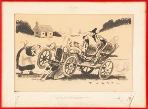 WEBB Paul 1902,Illustration of a Jalopy,Cottone US 2016-05-21