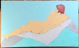 Webb Richard A 1963,Reclining nude,1982,Lacy Scott & Knight GB 2019-09-13