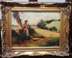 WEBB Shirley Anne 1900-1900,Girl on a path,Bellmans Fine Art Auctioneers GB 2017-07-29