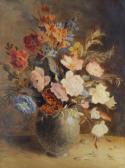 WEBB Victor,Still life of floral decoration in vase,The Cotswold Auction Company GB 2016-02-12