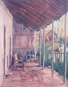 Webb Vonna Owings 1876-1964,The Porch of the Old House,1937,Bonhams GB 2005-08-21