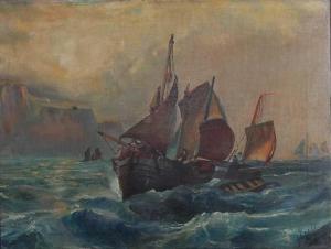 WEBB W.,Fishing boats returning to harbour,Lacy Scott & Knight GB 2022-09-10