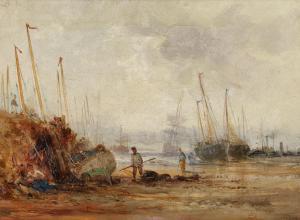 WEBB William Edward 1862-1903,Figures on a shore at low tide,Bonhams GB 2024-04-24