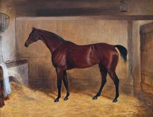WEBB William 1780-1846,Portrait of a bay horse in a stable,Tennant's GB 2023-10-14