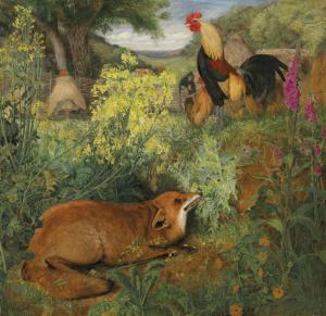WEBBE William James 1853-1878,Chanticleer and the fox,1857,Christie's GB 2019-12-12