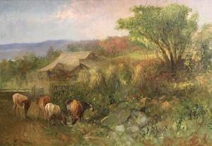 WEBBER Charles T 1825-1911,Cattle and haystacks,Bonhams GB 2011-07-17