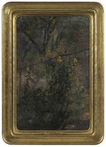 WEBBER Charles T 1825-1911,The Garden Path,Brunk Auctions US 2018-03-23