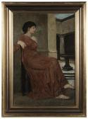WEBER Anton 1833-1909,Woman Seated in a Chair,1878,Brunk Auctions US 2012-01-14