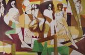 WEBER Arnold 1931-2010,Nude dancers,1966,iGavel US 2014-03-28