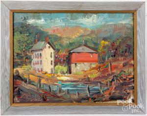 WEBER Fred W. 1890-1972,Country landscape,Pook & Pook US 2021-10-29