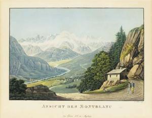 WEBER Friedrich 1792-1847,Ansicht des Mont-Blanc,Christie's GB 2002-12-10