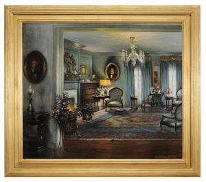 WEBER FULOP ELIZABETH 1883-1938,Boss Crump's Living Room,Brunk Auctions US 2013-03-23